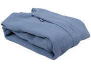 Letný 3D spací vak mušelín modrý