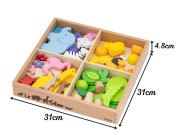 Drevené africké bloky 55 kusov