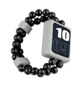 Hodinky náramkové drevené obojstranné čierne Detoa