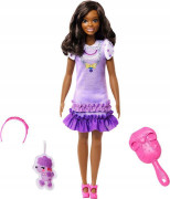 Moja prvá Barbie bábika - čiernovláska s pudlíkom