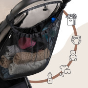 Uni sieťová taška na kočík čierna Sipo