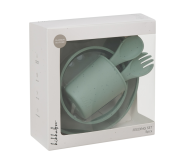 Jedálenská sada 5-dielna Platinum Silicone KikkaBoo