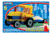 Stavebnica Cheva 5 Traktor s vlekom 84ks v krabici