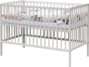 Detská postieľka s kompletnou výbavou biela 120 x 60 cm Gytaro Scarlett