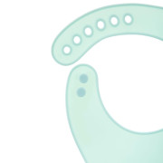 Nastaviteľný detský silikónový podbradník s vreckom Akuku