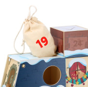 Vilac Drevený adventný kalendár na naplnenie Domček