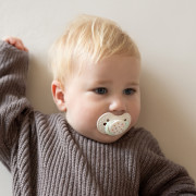 Cumlík svietiaci silikónový dynamický 2 ks Teddy Love 18 m+ Lovi