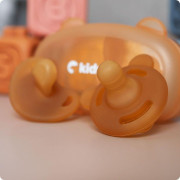 Silikónový cumlík Happling 2 ks 0 m+ Kidnort