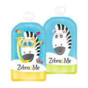 Kapsička na detskú stravu na opakované použitie Zebra&Me 2 ks