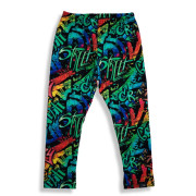 Detské legíny Street graffiti - čierne Esito