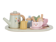 Čajový set drevený s kvetinovou potlačou Little Dutch