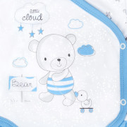 Dojčenské body s bočným zapínaním New Baby Bears Modré