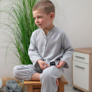 Detská mušelínová košeľa Luca Dove Grey Esito