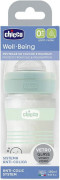 Fľaša dojčenská sklo Well-being silikón 150 ml uni Chicco