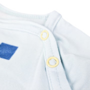 Overal tenký krátky Tlač Outlast® UPF 50+ bledomodrá kocky Little Angel