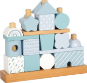 Nasadzovanie na tyč Domček modrý small foot