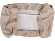 2v1 Béžové prestieradlo a chránič matraca 90x200cm