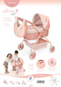 Môj prvý kočík pre bábiky s taškou Tulipe 56 cm DeCuevas