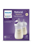 Fľaša Natural Philips Avent Response 260 ml, 1m+, 2 ks