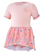 Body šaty tenké set Outlast® UPF 50+ Sv. broskyňová, motýliky