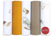 Plienky pre deti látkové súprava box Unisex 70x80 cm 5 ks