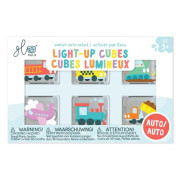 Senzorické svietiace kocky do vody Autá Glo Pals