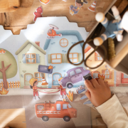 Knižka so samolepkami Hasičská stanica Jim Little Dutch