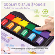 Kreatívna kniha Maľovanie prstami s pečiatkami Jarmelo