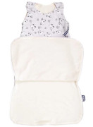 Merino spací vak bio so zipsom na boku ovečky šedej