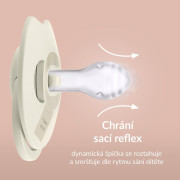 Cumlík svietiaci silikónový dynamický Prime 6-18 m 2 ks Ivory/Blush Lovi