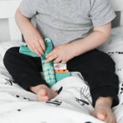 Plyšová hračka s pískatkom - Krokodíl, zelená Akuku