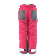 Nohavice športové outdoorové, podšité fleezovou podšívkou vínová Pidilidi