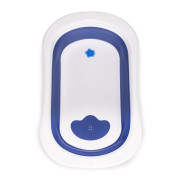 Detská skladacia vanička s odtokom modrá