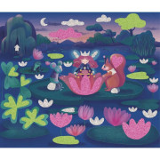 Kreatívna súprava Penové nálepky a svietiaci piesok Magické víly Janod