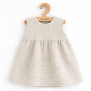 Dojčenské mušelínové šaty Ella linen New Baby