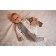 Overal šmyk DR Outlast® Biela/pruh bieločierny