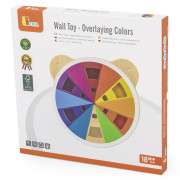 Drevená nástenná hra farby