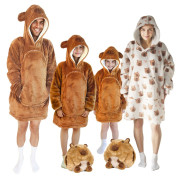 Hrejivá televízna mikinová deka s kapucňou pre deti 3 - 6 rokov Cozy Noxxiez