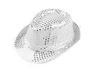 Karnevalový klobúk s flitrami