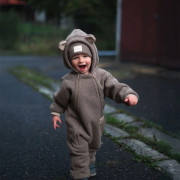 Rastúca zimná kombinéza Teddy fleece double Brown Esito