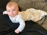 Letný spací vak bambus zvieratká ružová Veľ. 70 cm Kaarsgaren