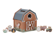 Domček s vkladacími tvarmi drevený Farma Little Dutch
