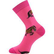 Ponožky dievčenské slabé Horsik s Koníčky 3 páry