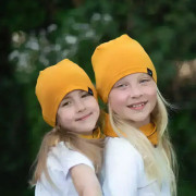 Jarná čiapka BIO Galaxia - okrová Esito