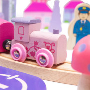 Drevená veľká vláčikodráha princeznej Bigjigs Rail