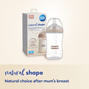 Cumlík na fľašu Natural Shape 3 m+ 2 ks Canpol babies