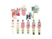 Súprava vystrihovačiek Veľká šatňa Djeco