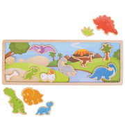 Magnetické puzzle dinosauri Bigjigs Toys