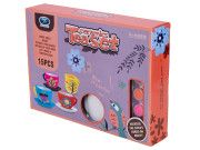 Kreatívna sada maľovania na čajový servis 13 ks so štetcom a farbičkami