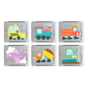 Senzorické svietiace kocky do vody Autá Glo Pals